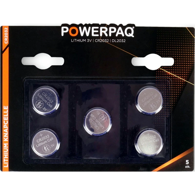 PowerPaq Lithium CR2032 Batterier 12938AG by PowerPaq color Sølv