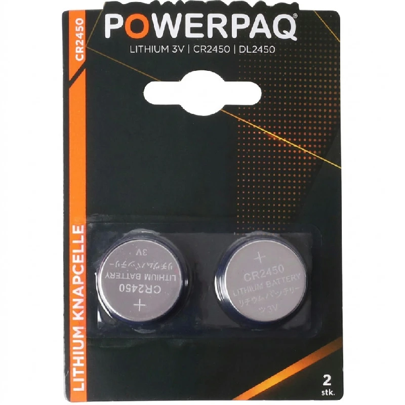 PowerPaq Lithium CR2450 Batterier 12940AG by PowerPaq color Sølv