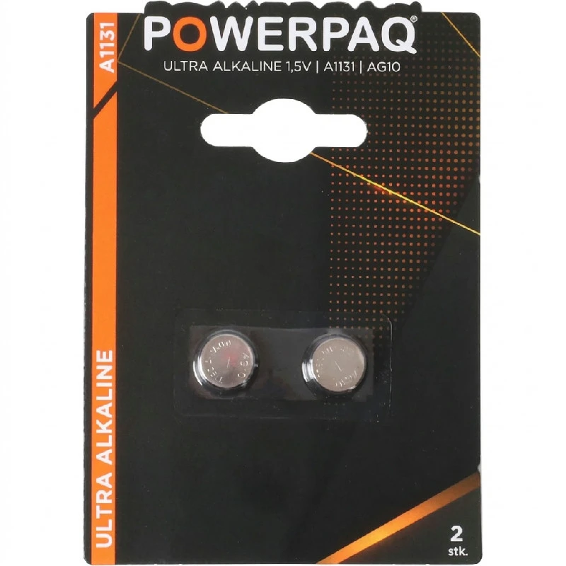 Batterier | Ultra alkaline A1131 | PowerPaq 12944AG by PowerPaq color Sort/guld