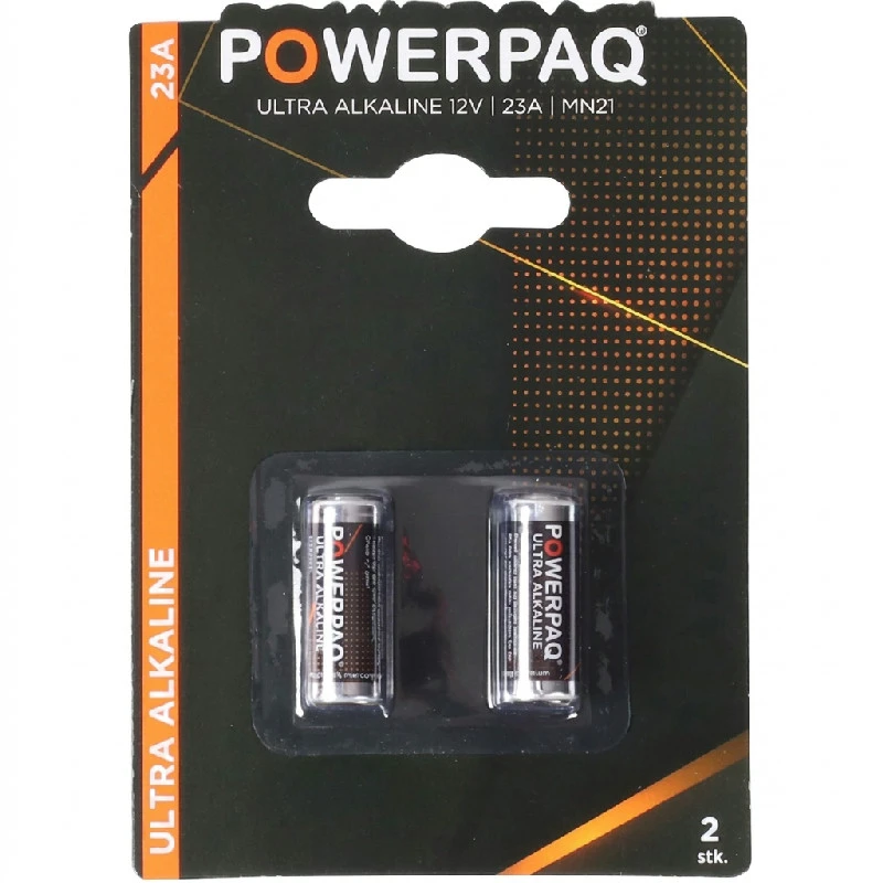 Batterier | Ultra alkaline 23A-12V | PowerPaq 12947AG by PowerPaq color Sort/guld