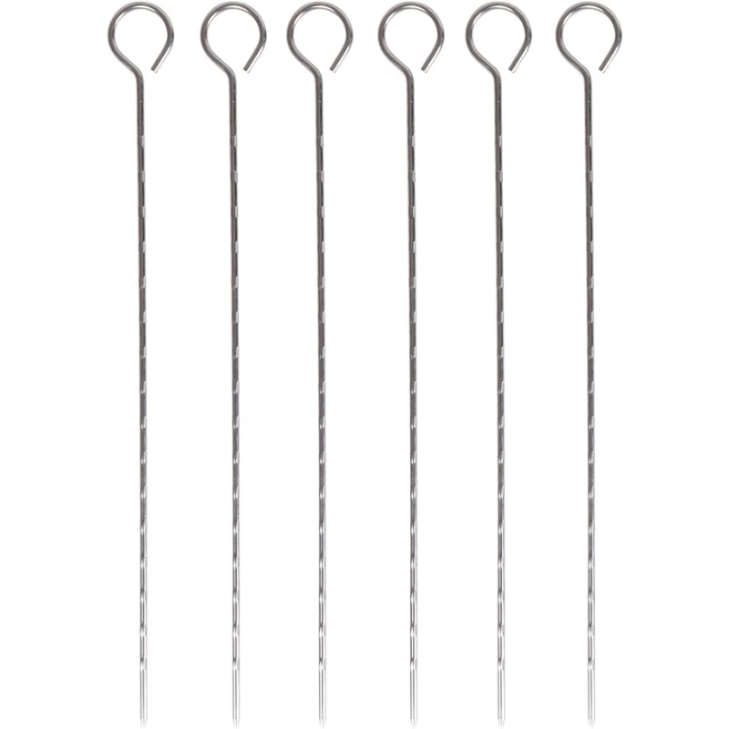 Madspyd i stål | 6 stk. | 20 cm 13991AG by Airfryer color Sølv/Metal