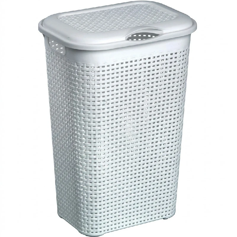 Rattan Vasketøjskurv Hvid | Plast1 175006AG by Plast1 color Hvid