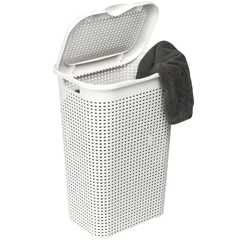 Rattan Vasketøjskurv Hvid | Plast1 175006AG by Plast1 color Hvid