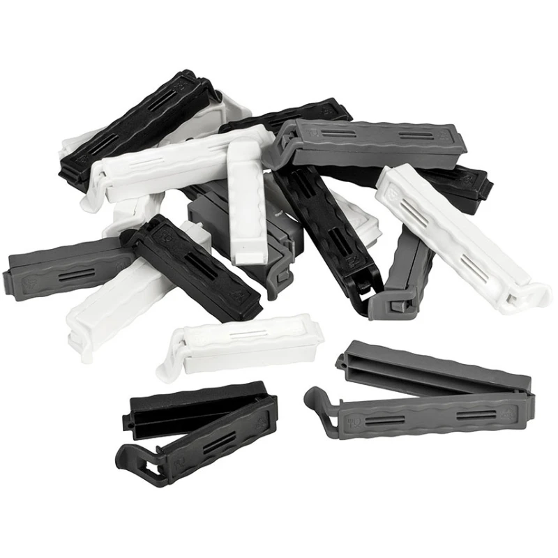 Poselukkere i to størrelser 20 stk 214682AG by Plast1 color Sort