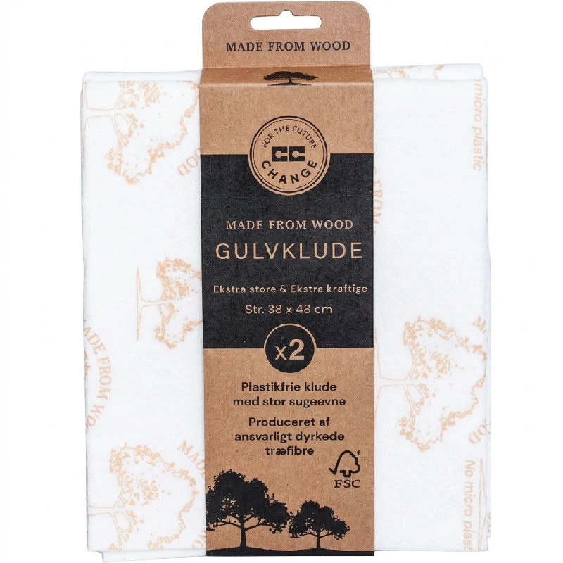 CC Hansen Plastfri gulvklud 38 x 48 cm - 2 stk. 4251AG by CC Hansen color Sort