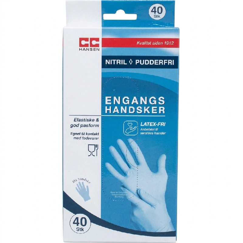 Engangshandsker | Nitril | 40 stk. | CC Hansen 4784AG by CC Hansen color Sort