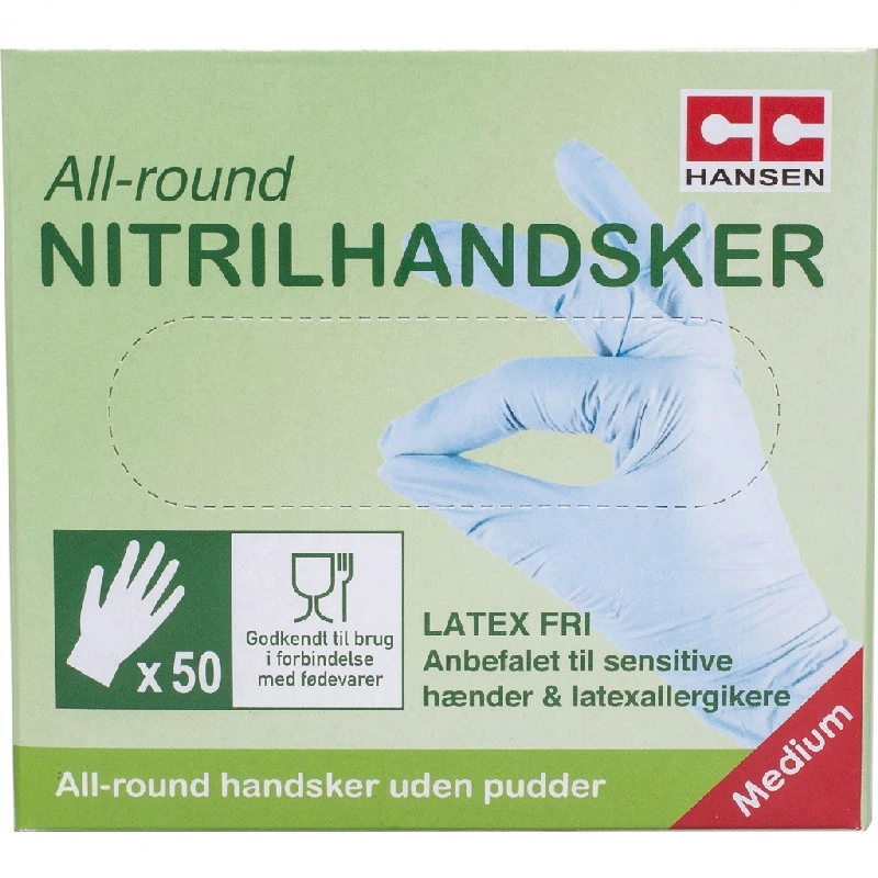 Engangshandsker | Nitril | Allround | 50 stk. | CC Hansen 4796AG by CC Hansen color Sort