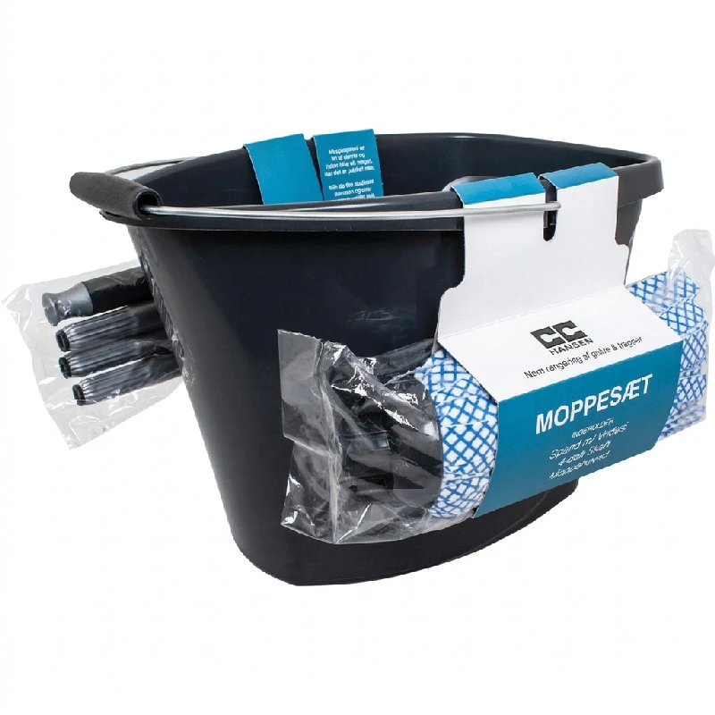 Moppesæt, komplet med 14 L spand | CC Hansen 5420AG by CC Hansen color Sort