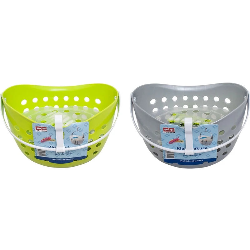 Klemmekurv med 24 stk. plastklemmer | CC Hansen 824AG by CC Hansen color Sort