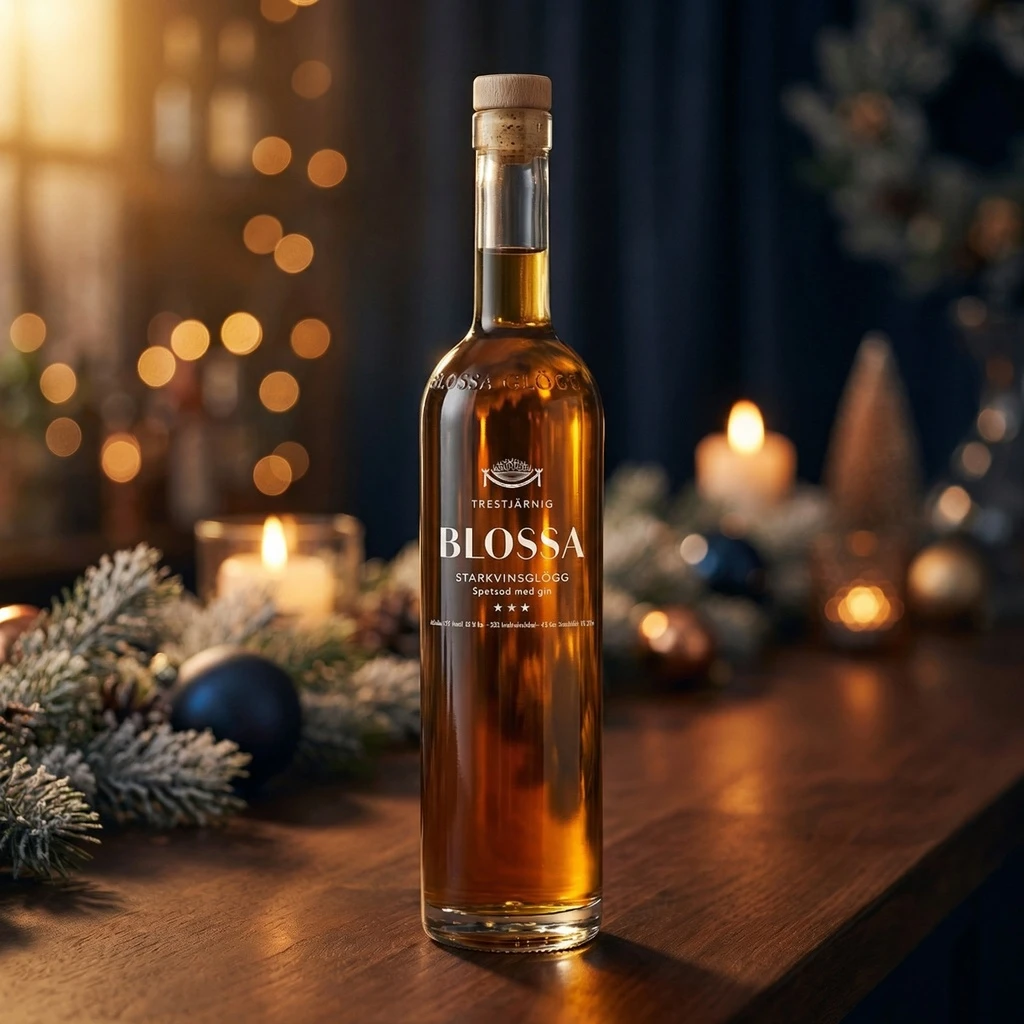 Blossa Glögg Premium Gin 75 cl 40157 by BLOSSA color Sort
