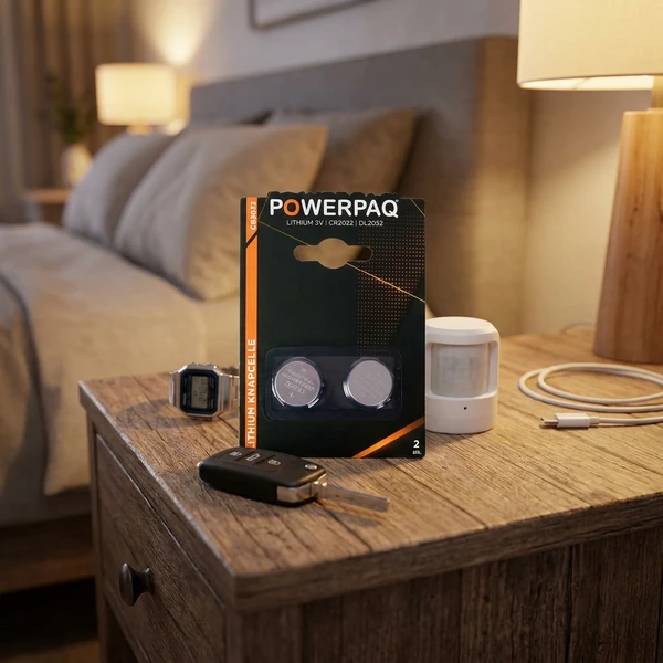 Batterier Lithium CR2032 2 stk. | PowerPaq 12937AG by PowerPaq color Sølv