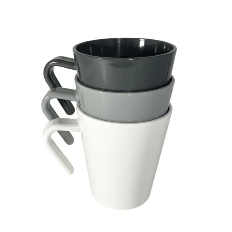 Kaffekrus Stabelbar 30 cl Mørkegrå PP-plastik BPA fri 8538-DARK GREY by GraMonty color Sort