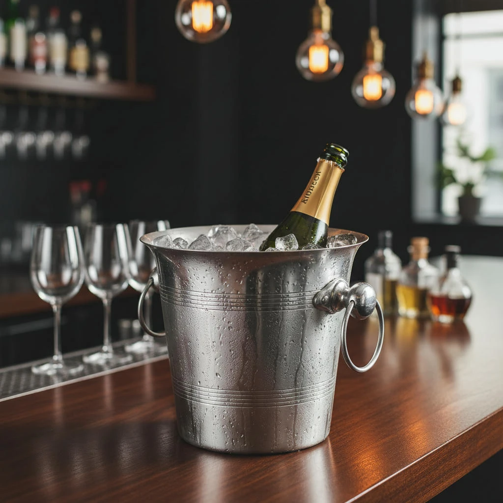Champagnekøler Aluminium BTBL3508 by Beaumont color Sølv