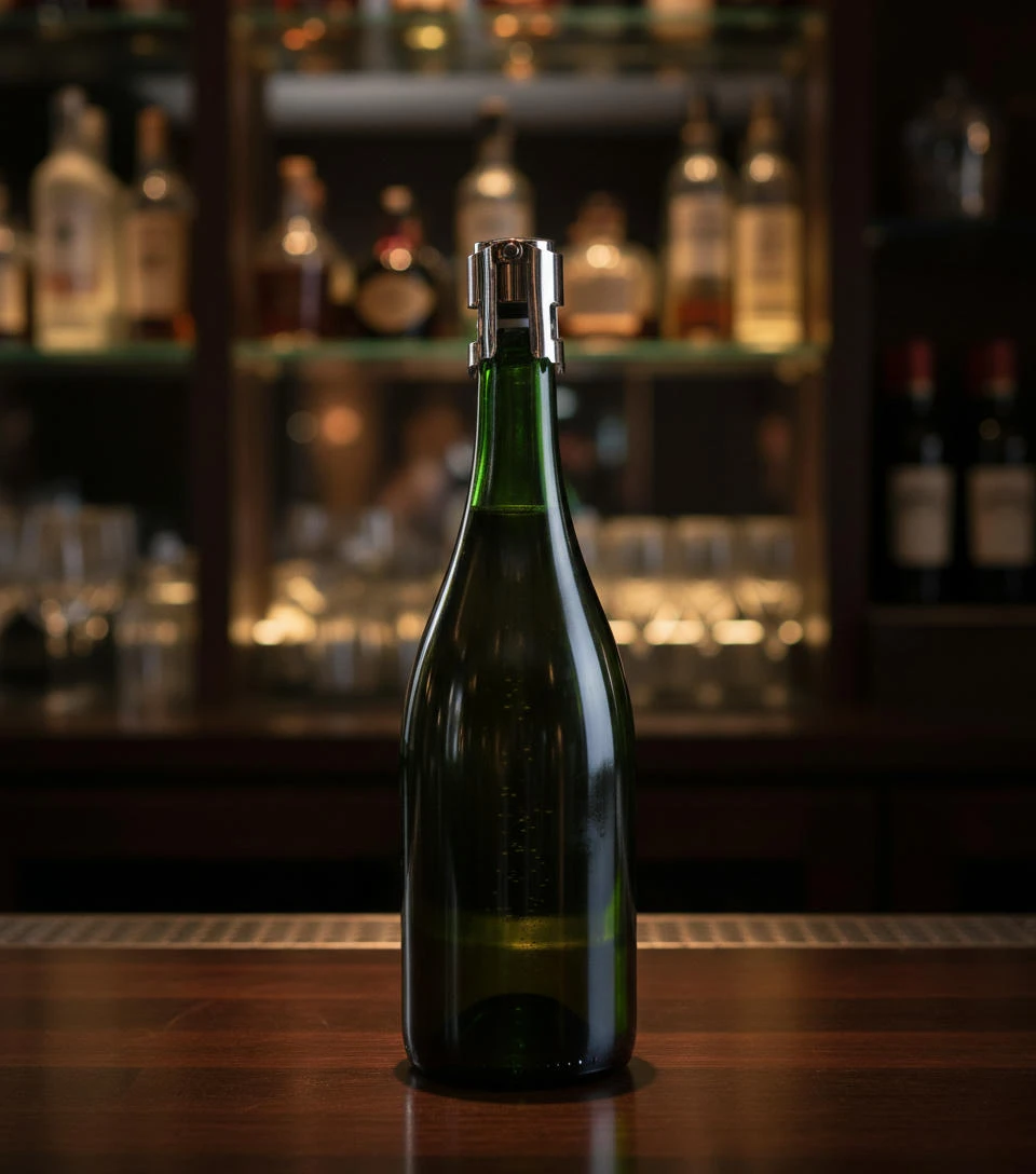 Champagne Stopper i rustfrit stål BTBL3539 by Beaumont color Sølv
