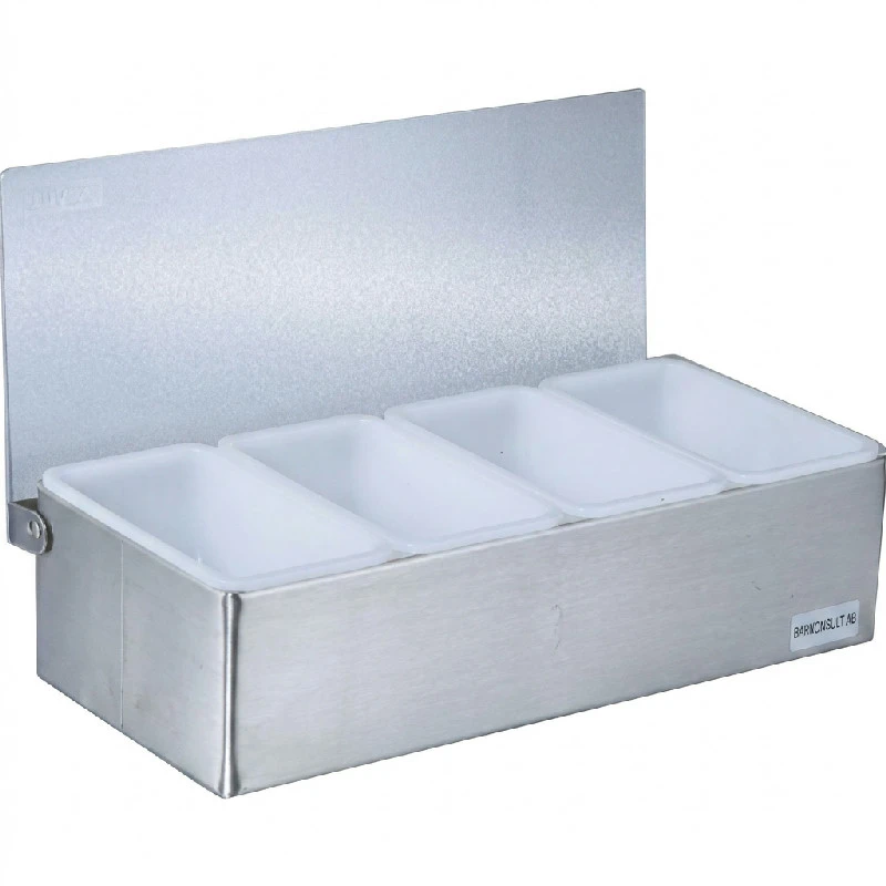 Frugt dispenser stål - 4 rum BTBL3761 by Beaumont color Sort