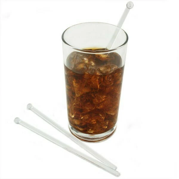 Drinkspind BULB 15 cm sort 500 stk. 96-0480  color Sort