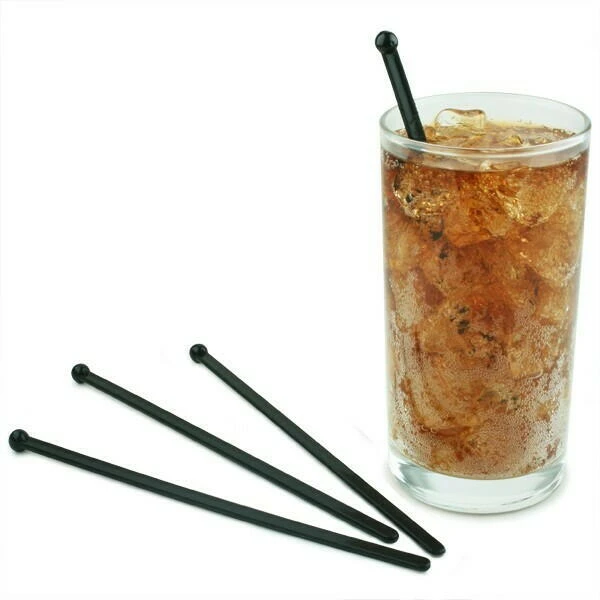 Drinkspind BULB 15 cm sort 500 stk. 96-0480  color Sort