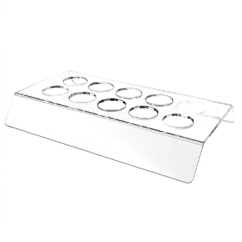 Shotbakke i klar polycarbonat til 10 glas 600104 by GLASS4EVER color Sort