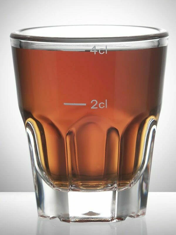 Granity shotglas i plast 4 cl 100204 by GLASS4EVER color Klar