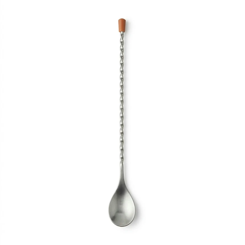 Cocktailske i rustfrit stål med snoet stilk BTBL3569 by Beaumont color Sort