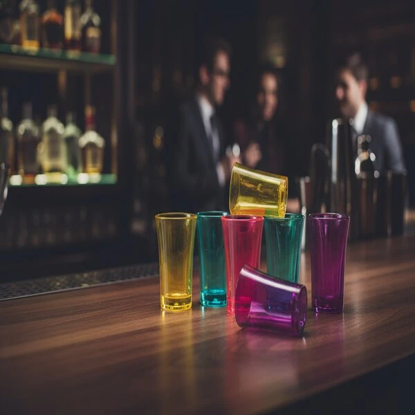 Shotglas farvede glas 4-6 cl 100202 by GLASS4EVER color Sort