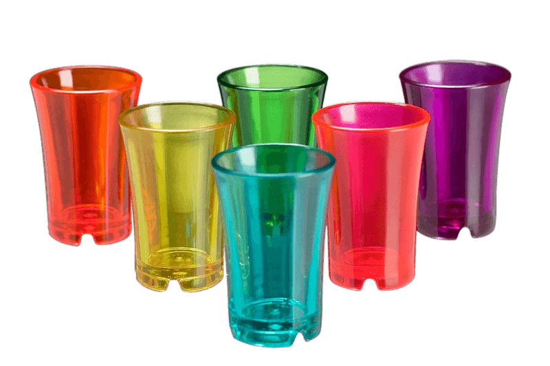 Shotglas farvede glas 4-6 cl 100202 by GLASS4EVER color Sort