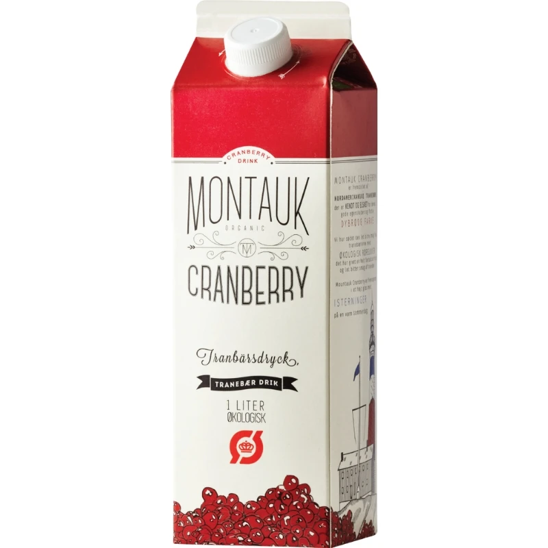 Montauk Cranberry / Tranebærdrik 1L ØKO 65272 by MONTAUK color Sort
