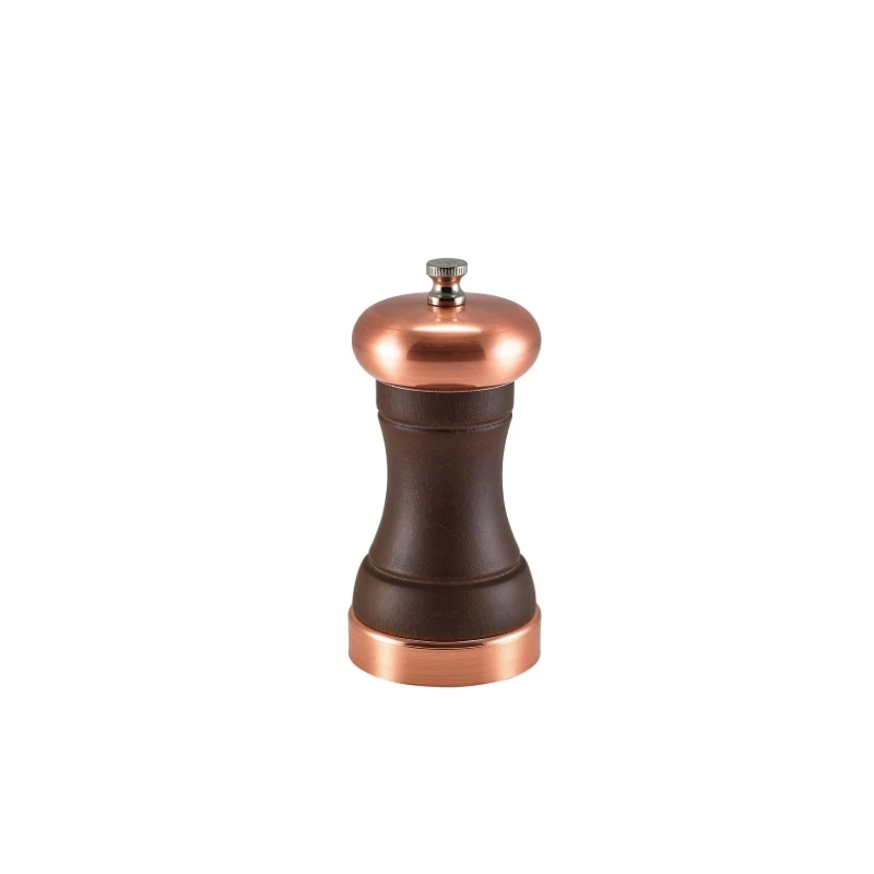 Salt/Peber London Kværn Kobber farvet 12cm SPLND12C by Genware color Sort