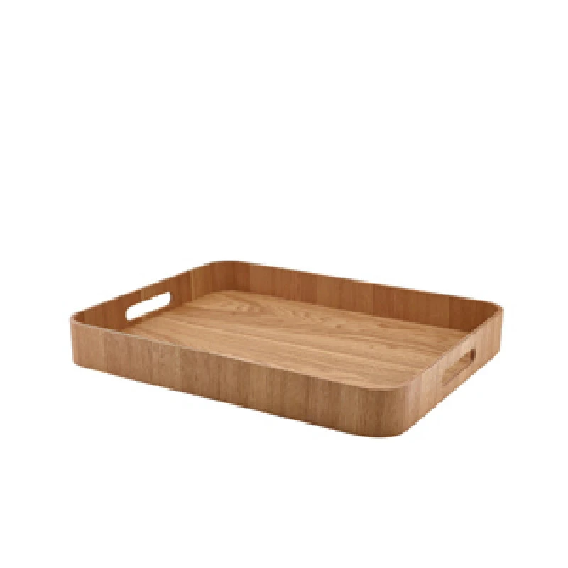 Tjenerbakke lys træfinér 50 x 38 cm WVT-B5038L by Genware color Sort