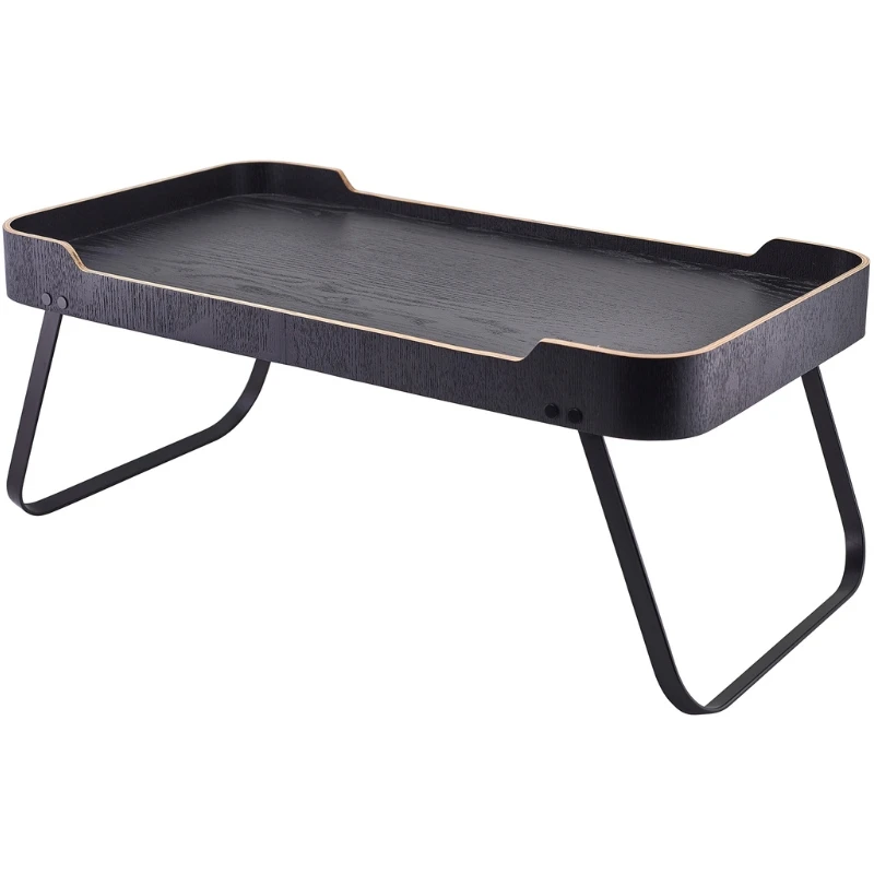 Roomservice Bakke Sort Finér Træ 59 x 30 x 23cm WVT-RS5930BK by Genware color Sort