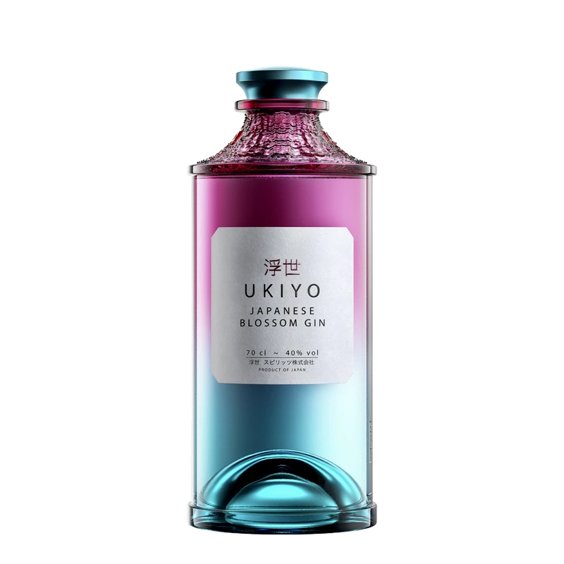 Ukiyo Japanese Blossom Gin 40% 70 cl L-51-363-00  color Sort