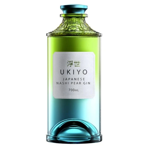 Ukiyo Japanese Nashi Pear Gin 40% 70 cl L-68-554-00  color Sort
