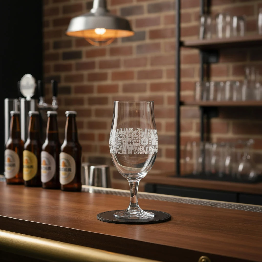 Ølglas med print 49cl CC7001840  color Sort