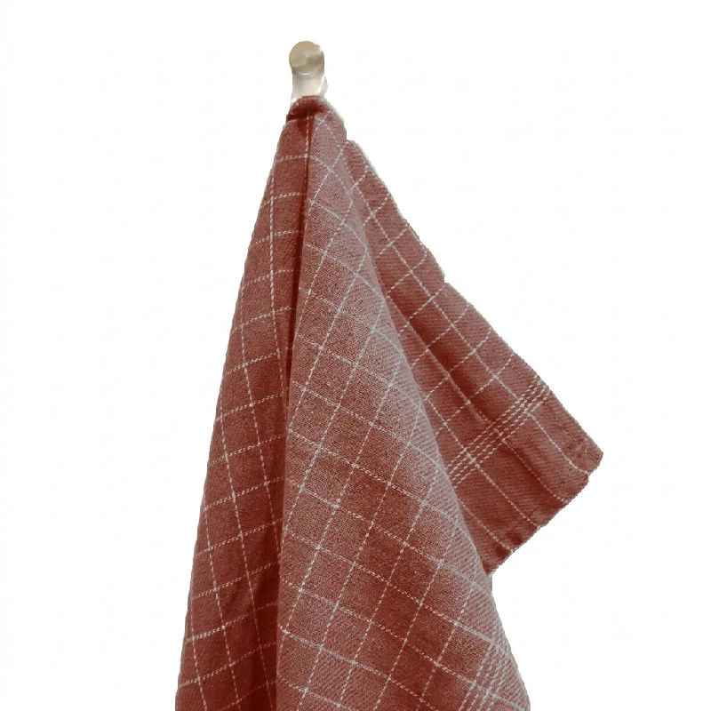 Viskestykke brændt rød 3-pk. 50 x 70 cm 4020361  color Sort