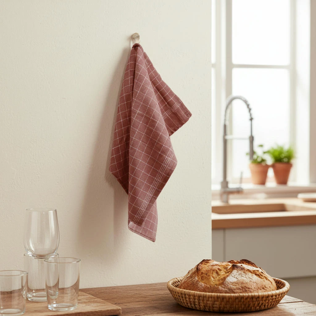 Viskestykke brændt rød 3-pk. 50 x 70 cm 4020361  color Sort