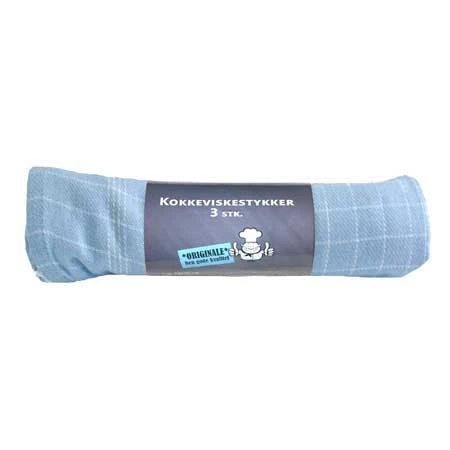Viskestykke lyseblå 3-pk. 50 x 70 cm 4020379  color Sort