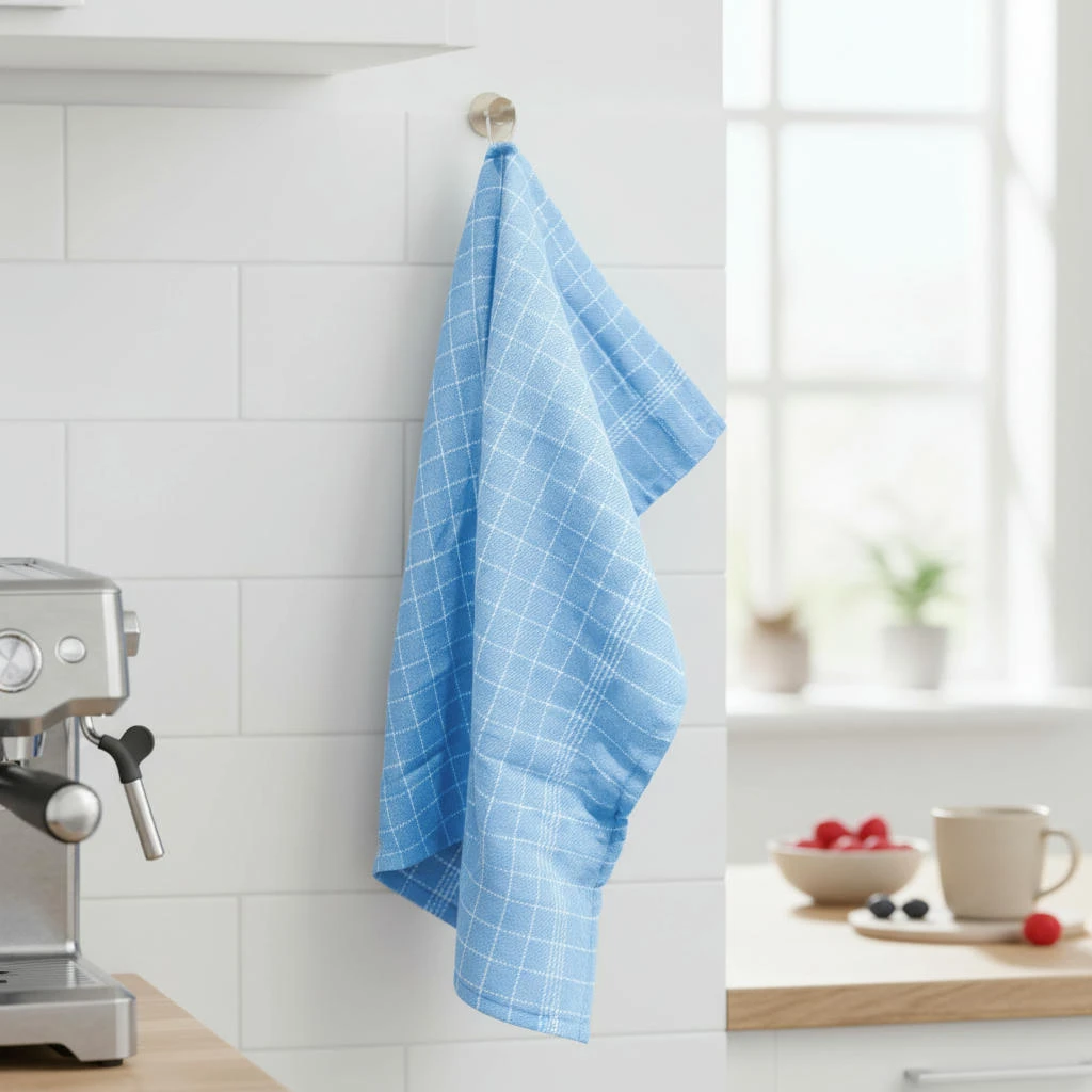 Viskestykke lyseblå 3-pk. 50 x 70 cm 4020379  color Sort