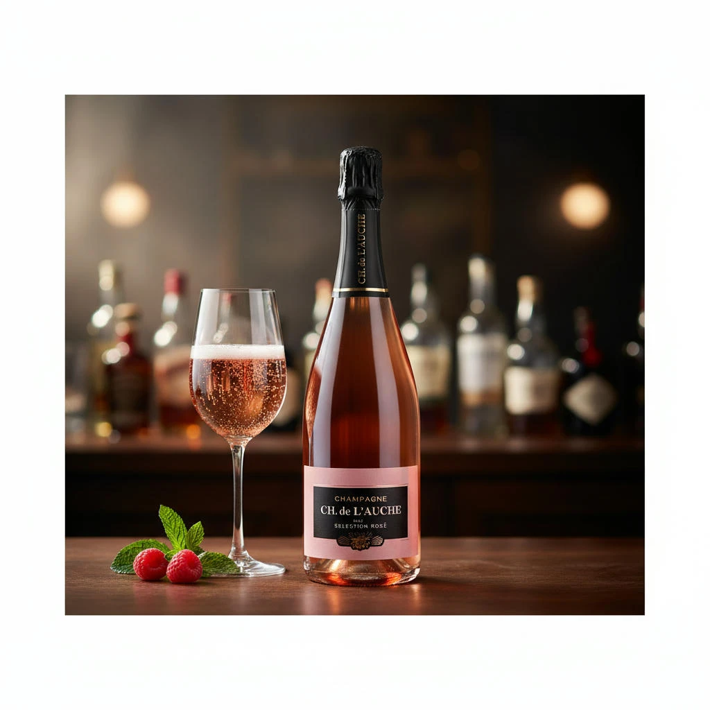 Champagne Ch. de L'Auche Selection Rose 75 cl CHdL004  color Sort
