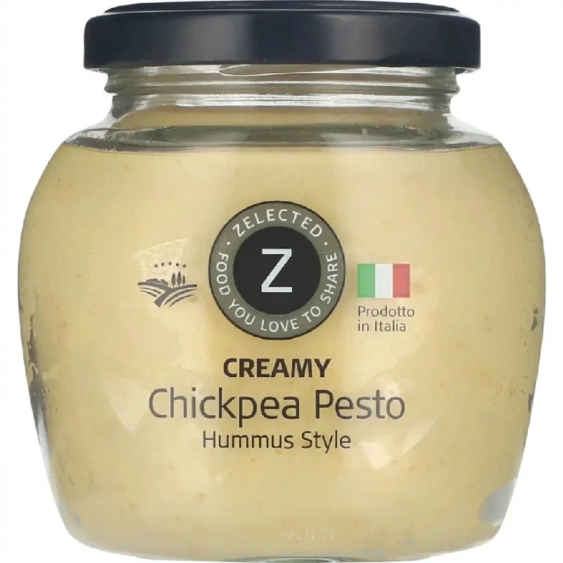 Zelected Cremet Kikært Pesto 190g 11441  color Sort