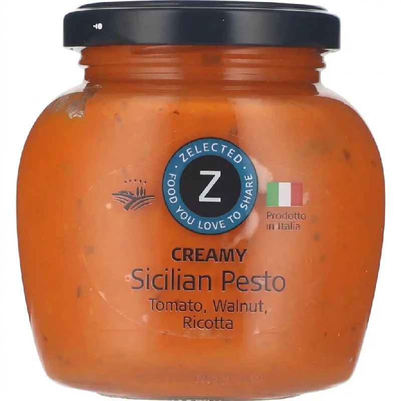Cremet Siciliansk Pesto 190g Zelected 11443  color Sort