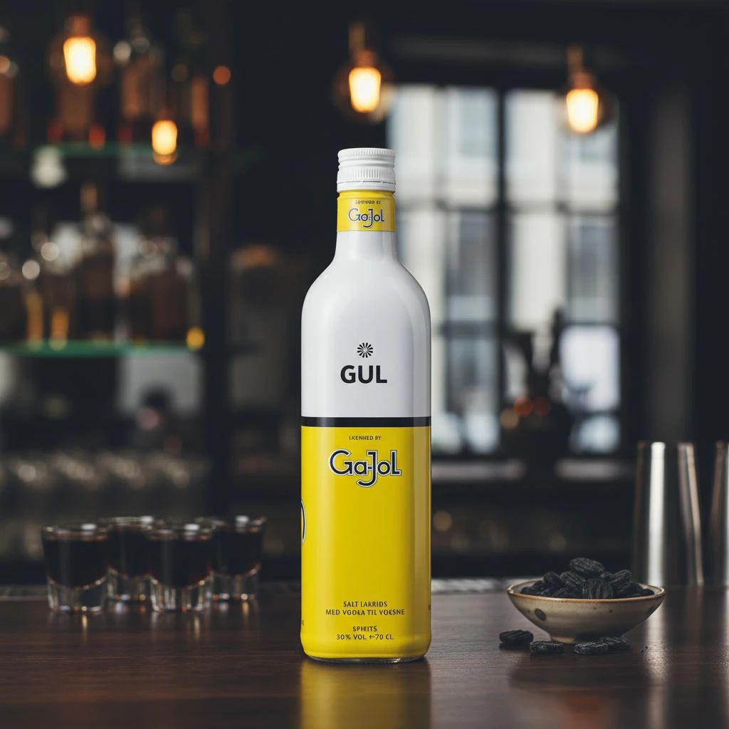 Ga-Jol Original Gul Salt Lakrids Shot 30% 70 cl 64025  color Sort