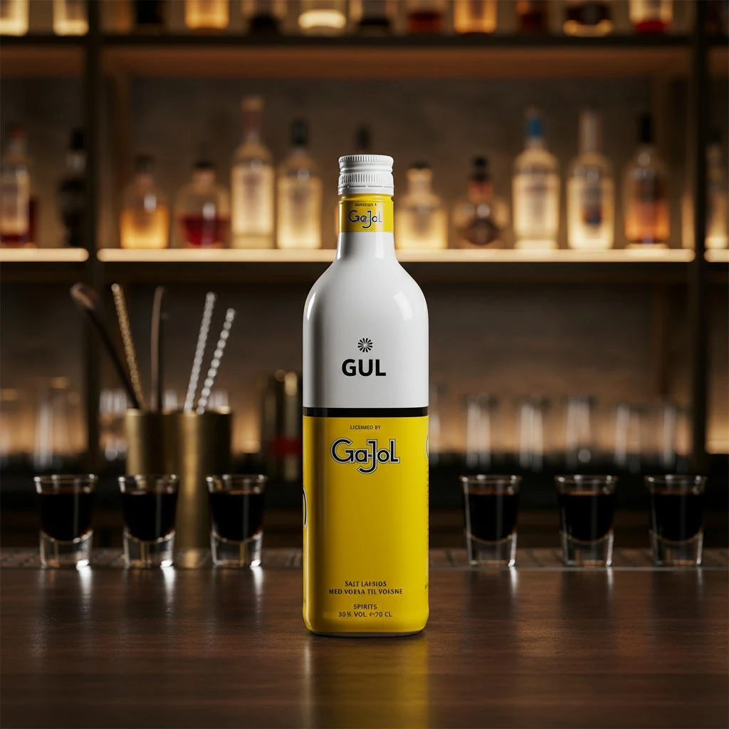 Ga-Jol Original Gul Salt Lakrids Shot 30% 70 cl 64025  color Sort