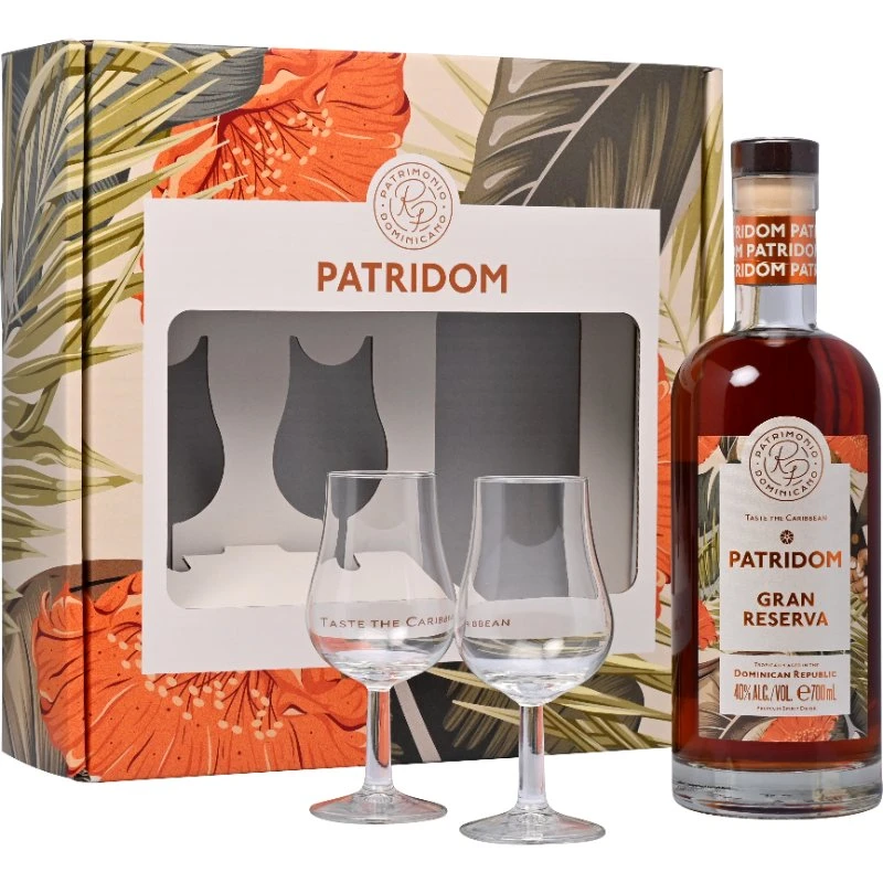 Patridom Gran Reserva Gaveæske m/ 2 glas - 70 cl RP140  color Sort