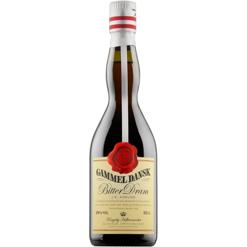 Gammel Dansk Bitter Dram FL35 205783  color Sort