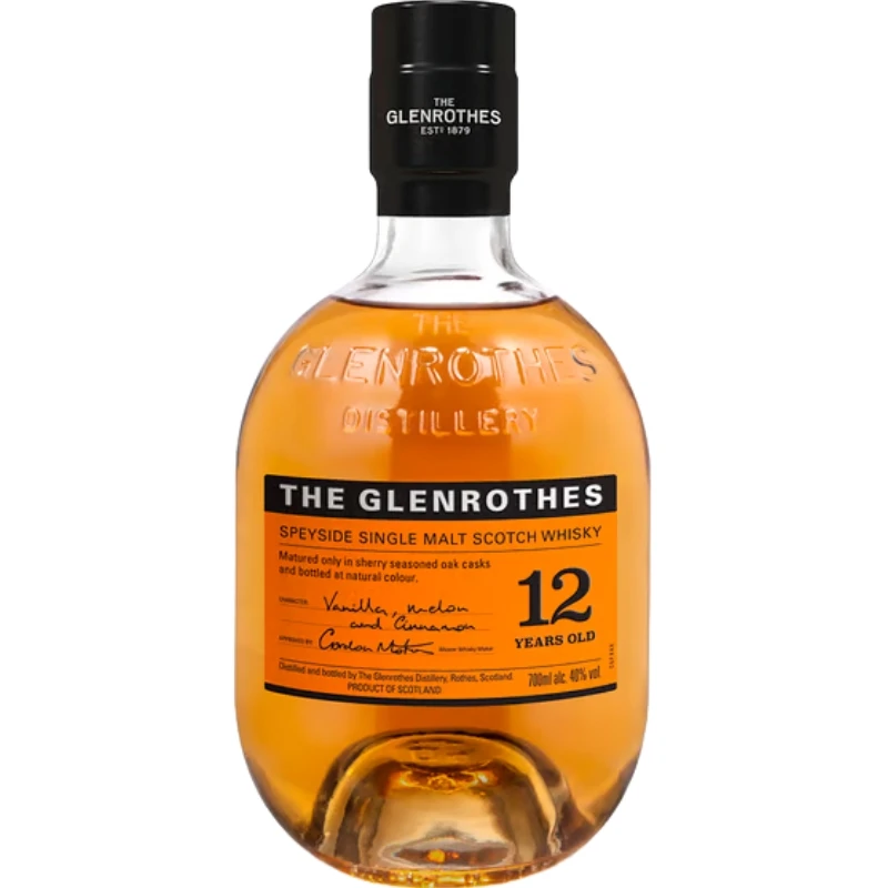 Glenrothes 12 YO Speyside Single Malt 70 cl 14010517  color Sort