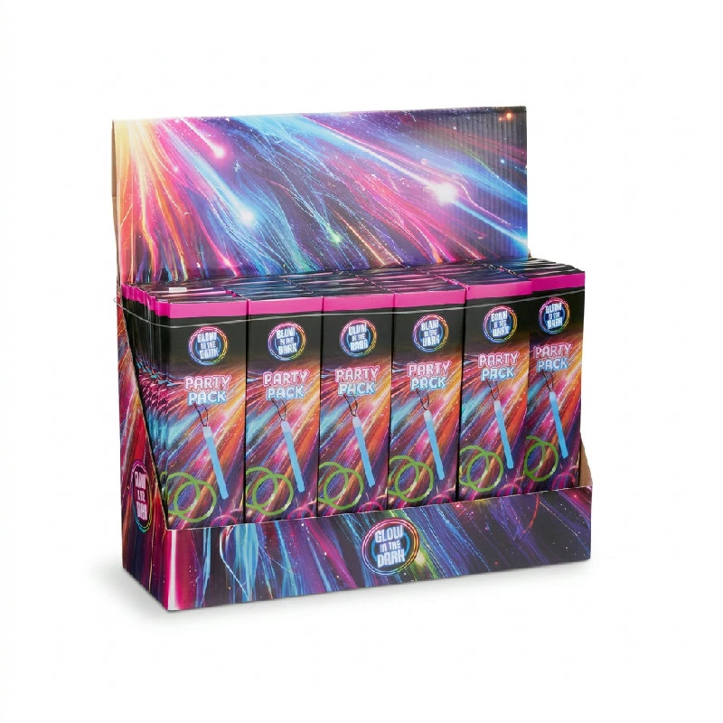 Selvlysende festpakke med glowsticks og tilbehør DL8000090  color Sort