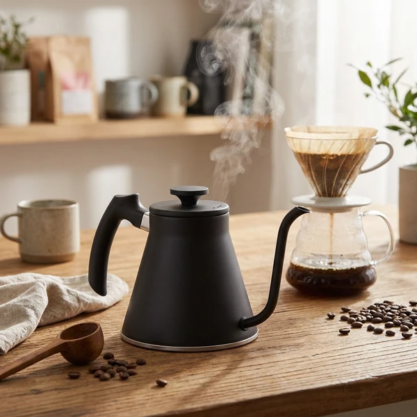V60 Drip Kedel Fit Mat Sort - Hario VKF-120-MB  color Sort