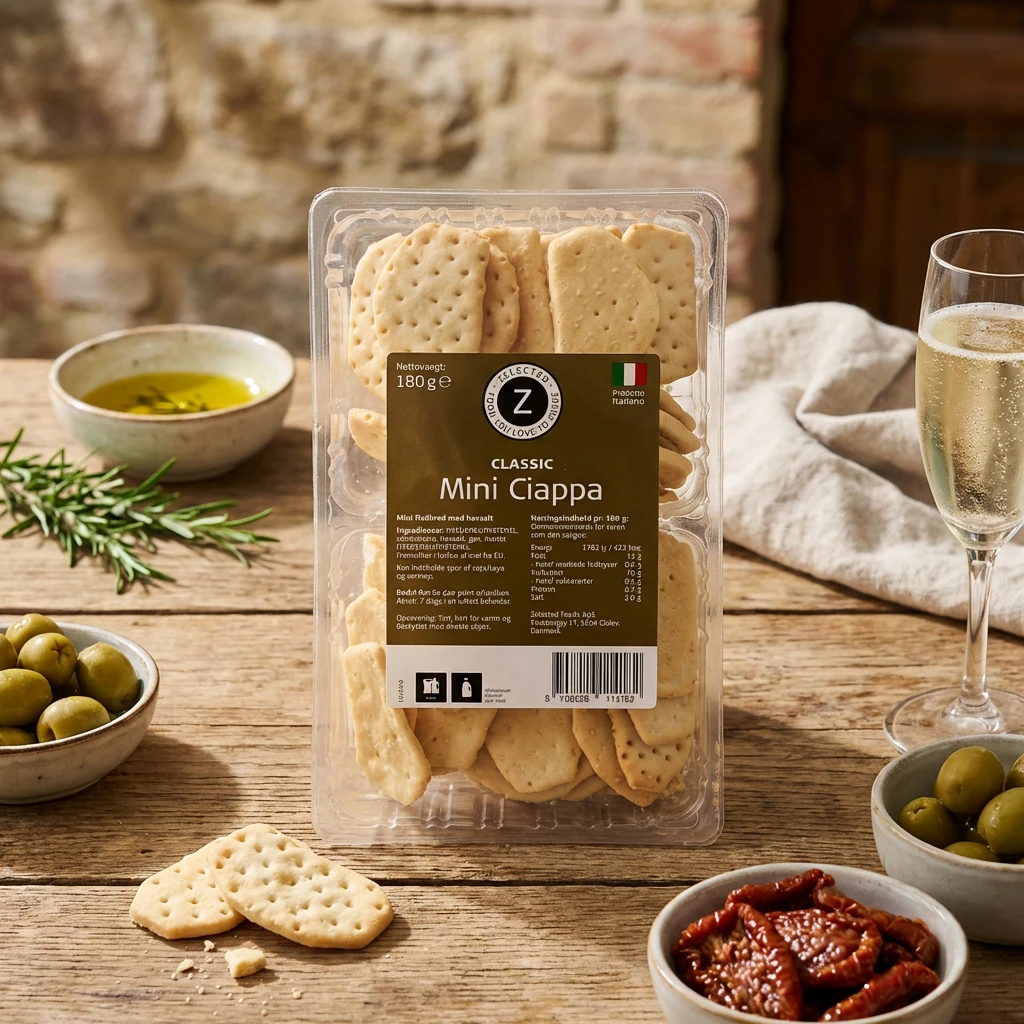 Zelected Mini Ciappa Classic Fladbrød 180g 11418  color Sort