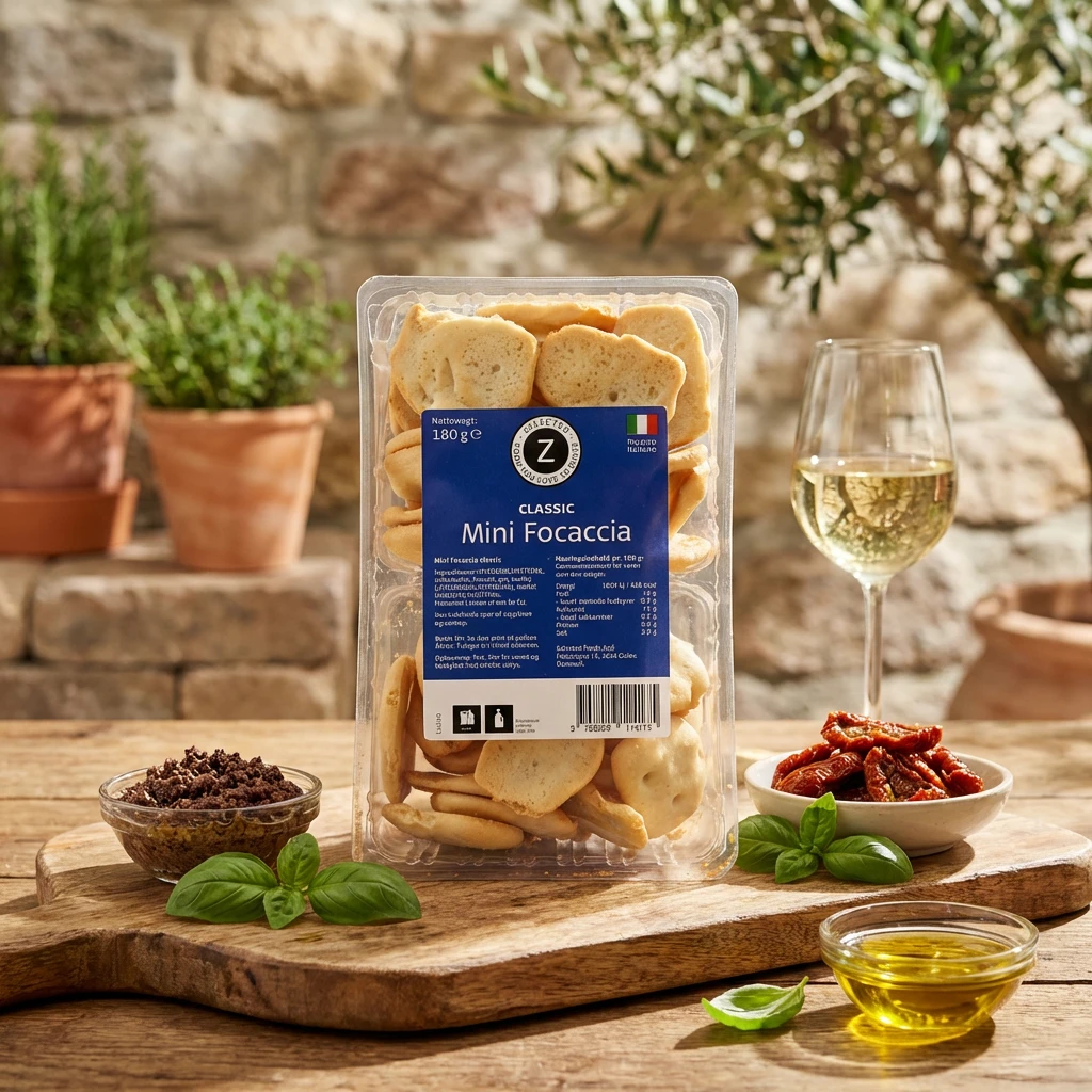Zelected Mini Focaccia Classic 180g 11417  color Sort