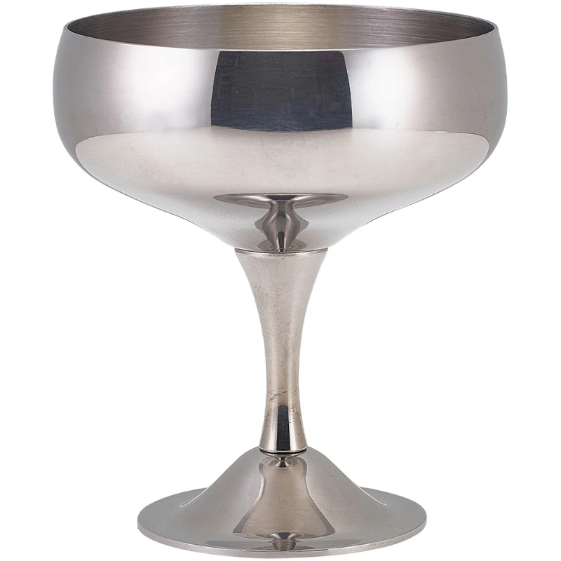 Rustfrit stål Coupe glas 22cl - GenWare CPG220  color Sort